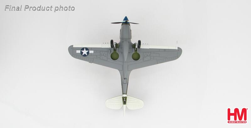HA5504美國P-40N戰鬥機羅伯特德克文上尉1/72合金成品模型