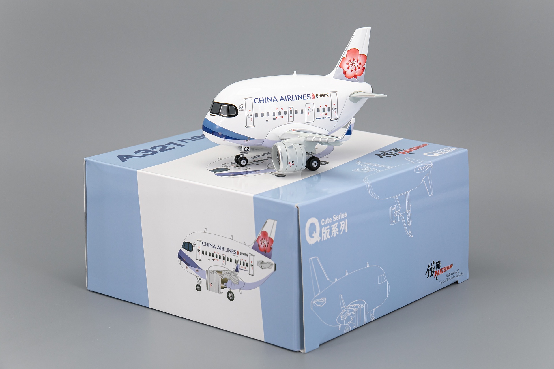 A321neo中華航空Q版合金成品模型