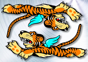 Flying Tiger飛虎隊 UV水晶貼紙