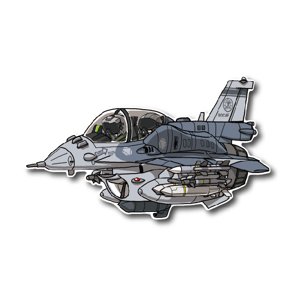 空軍F-16V BLK70戰機双座*台東第七聯隊AGM-154飛彈