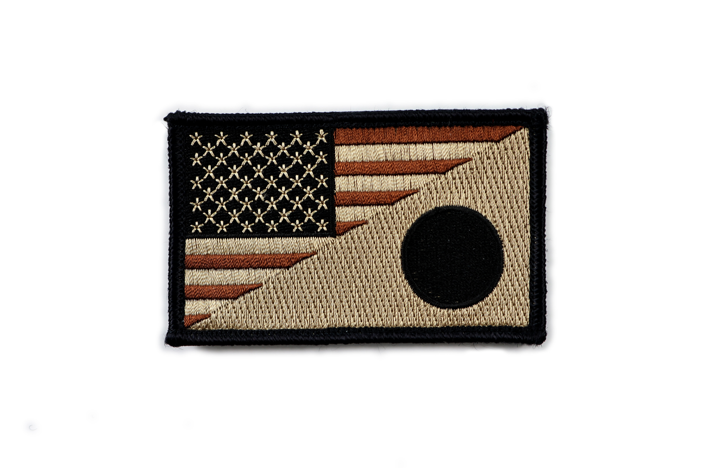 P0173 美國&日本國旗章(多地迷彩)(魔鬼氈)