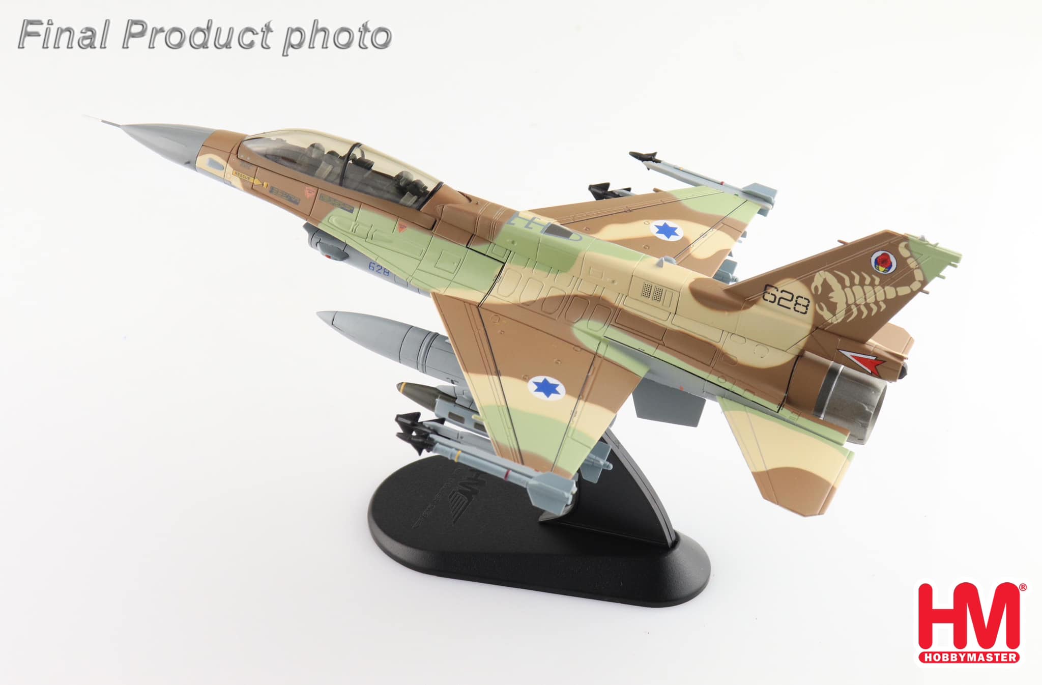 HA38037以色列空軍F-16I 第119中隊蝙蝠中隊合金模型