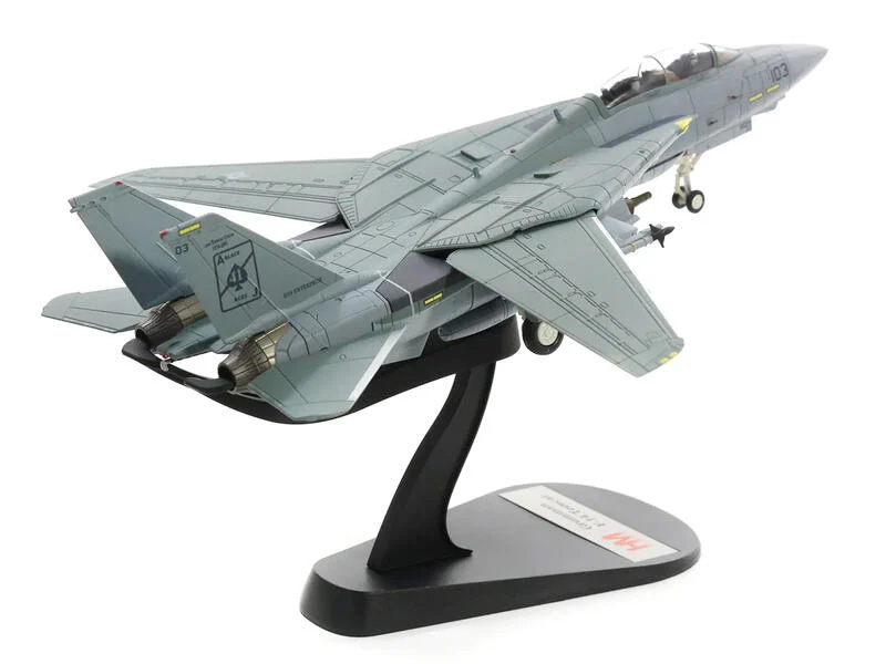 HA5218 F-14A雄貓美國海軍VF-41黑王牌”搭載企業號航空母艦最後航行模型