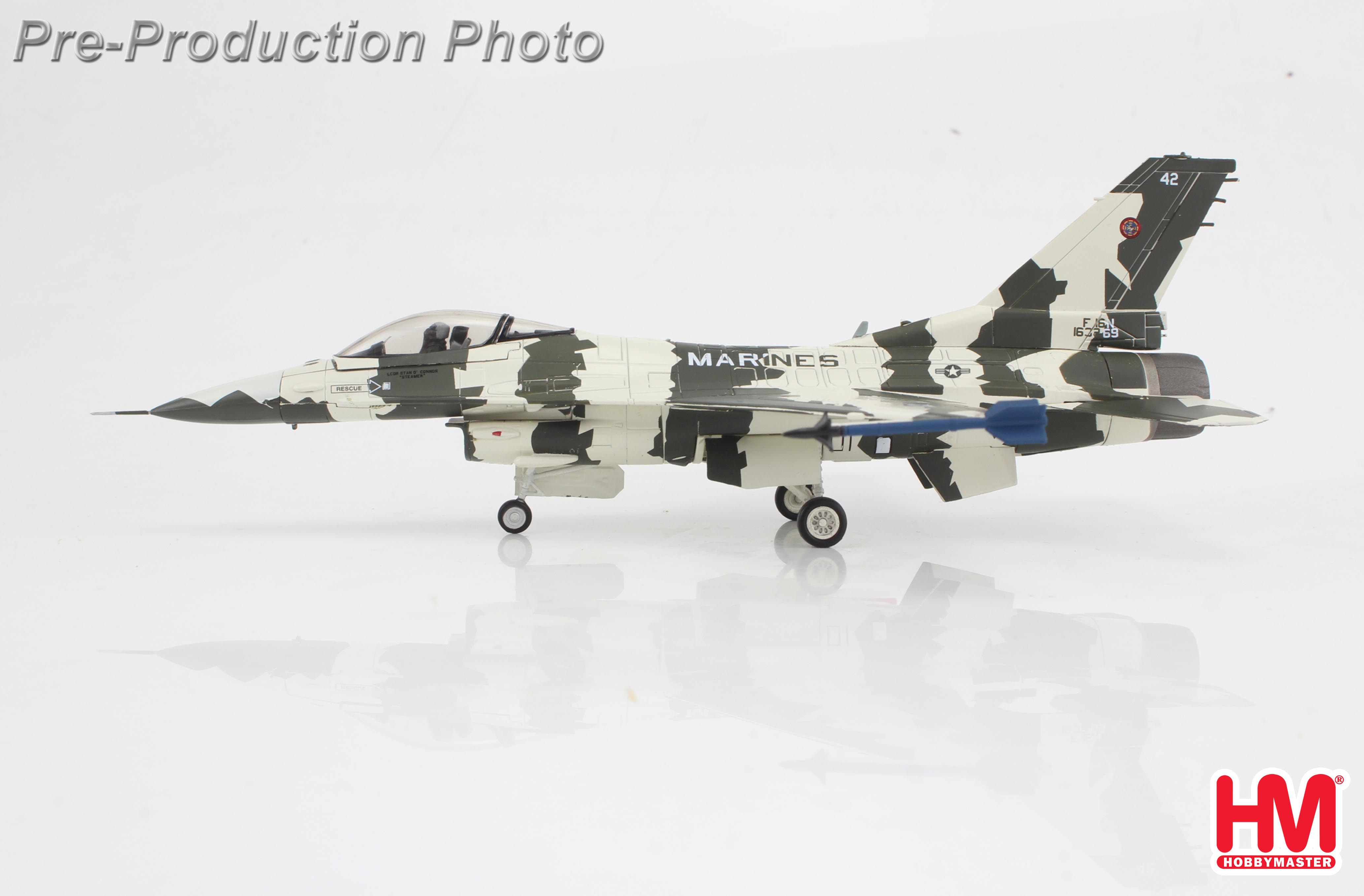 HA38063美國海軍武器學校F-16N假想敵中隊TOP GUN彩繪機合金成品1/72模型