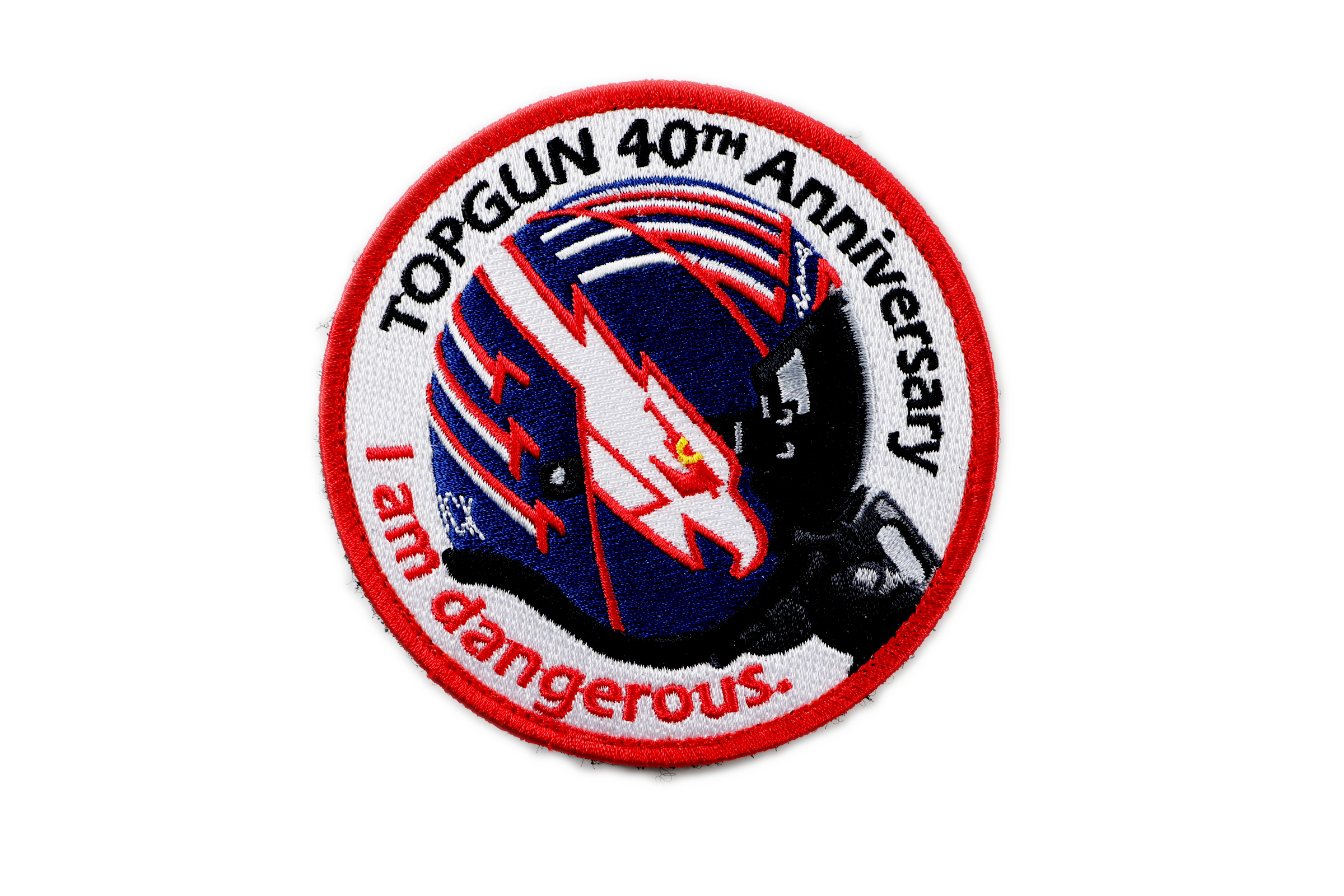 PTG0039捍衛戰士TOPGUN 40周年 I am dangerous(紅邊)(魔鬼氈)