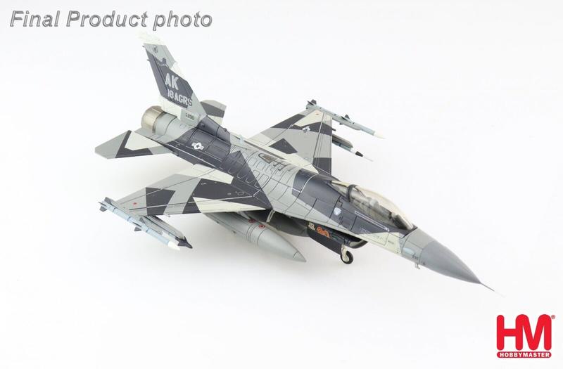 HA38004美軍F-16C第354聯隊AK第18假想敵中隊Red 90分裂迷彩合金模型
