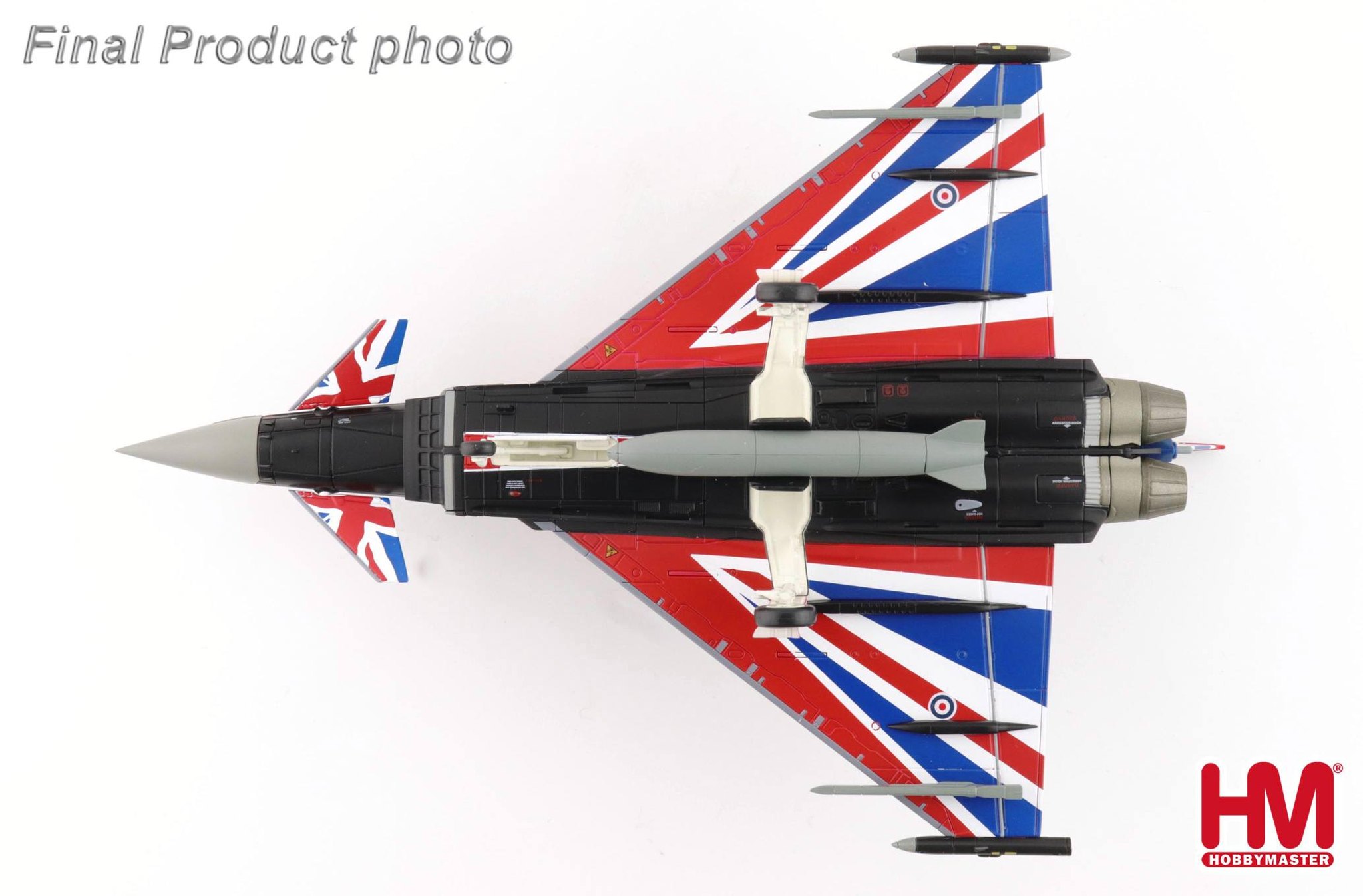 HA6629b英國皇家空軍Typhoon Display颱風式戰鬥機表演隊國旗彩繪合金模型1/72成品HM