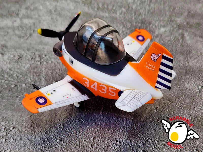空軍官校T-34C初級教練機樹脂Q版蛋機模型材料包