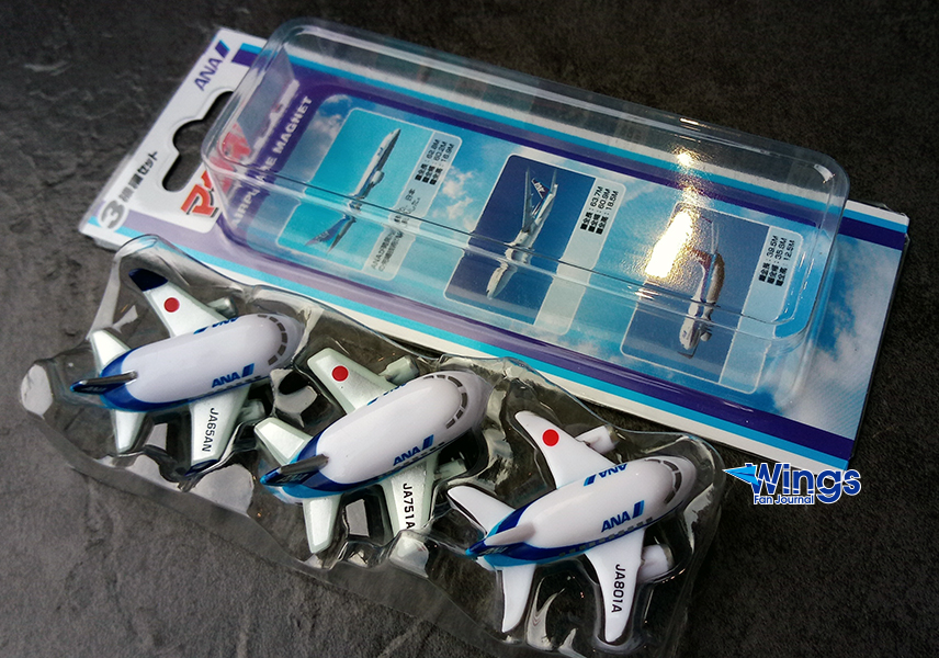 MZ605全日空ANA航空客機磁鐵3入套組