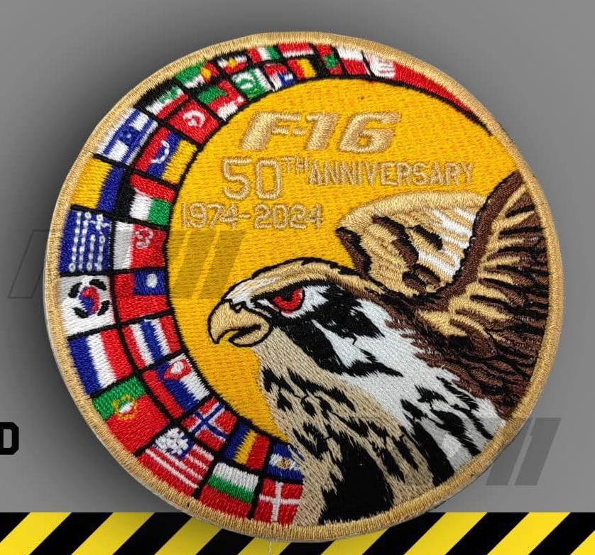 PT0004美國F-16首飛50周年紀念章(有魔鬼氈)