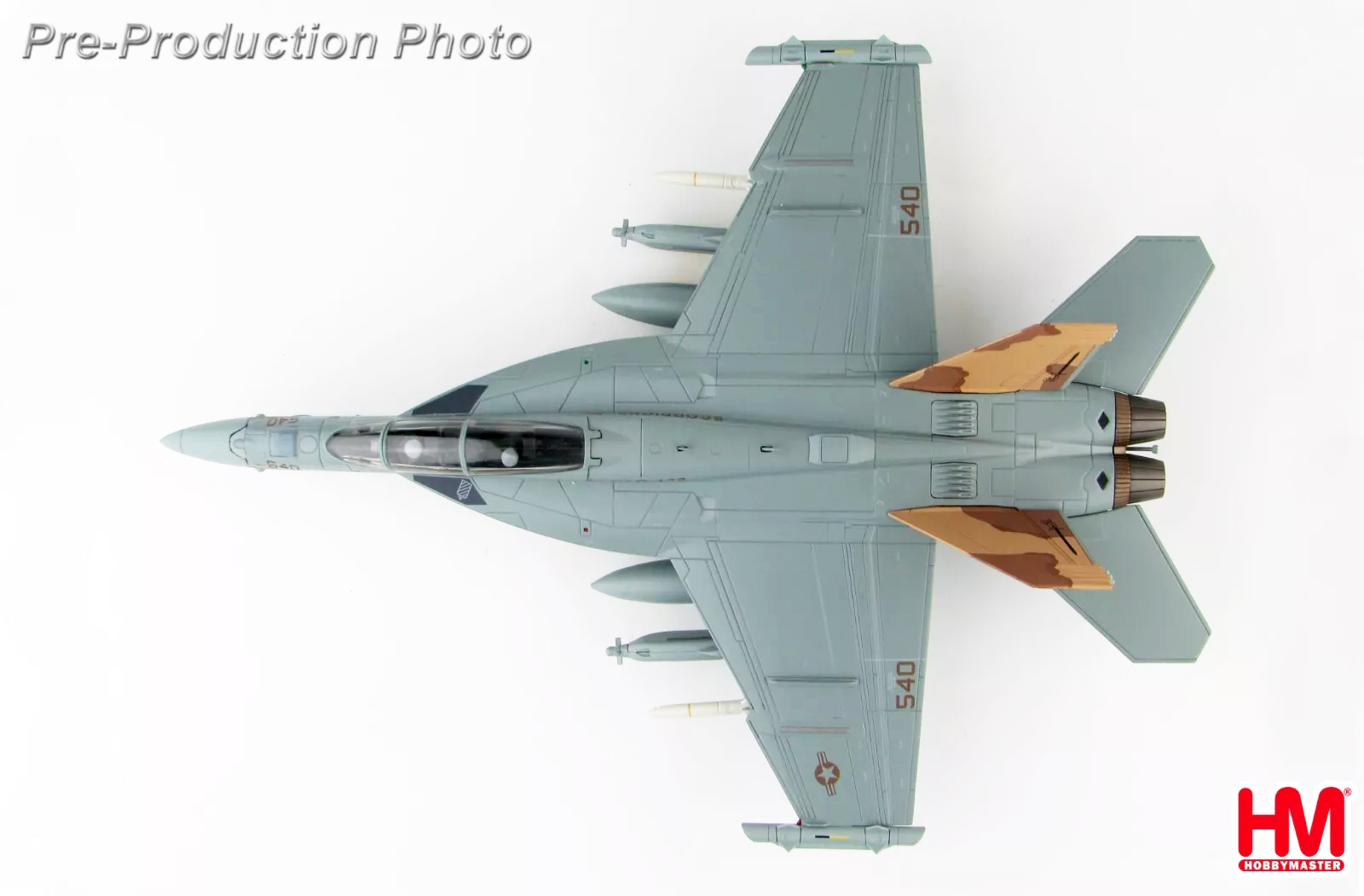 HA5151美國海軍EA-18G Growler 咆哮者VAQ-132毒蠍子中隊模型1/72成品HM