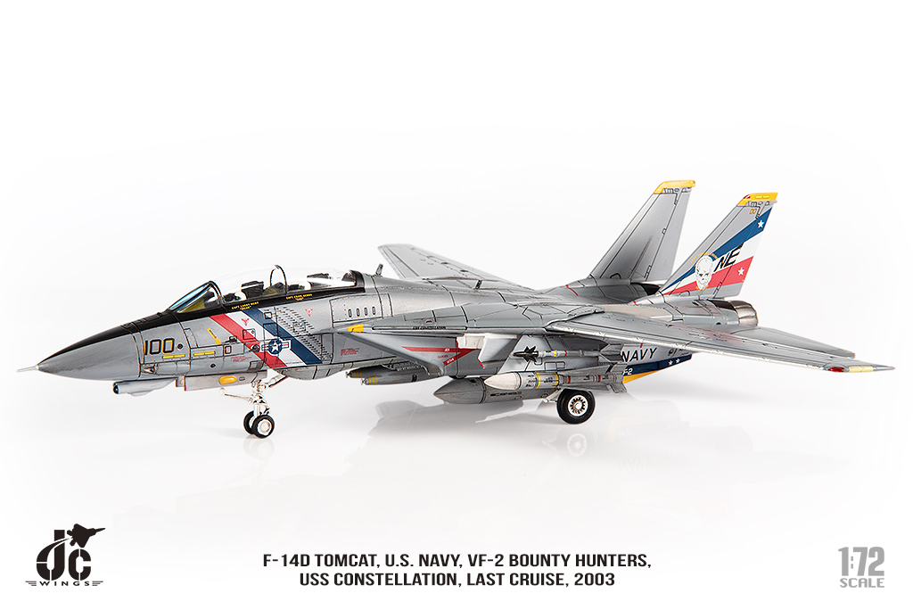 美國海軍F-14D雄貓式戰機 VF-2賞金獵人 JCW-72-F14-018