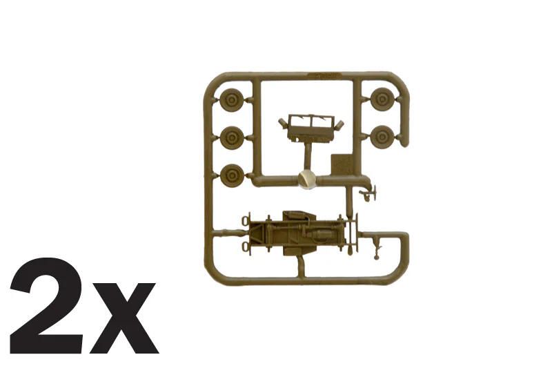 7506美國Willys Jeep 4x4 威力吉普車1/4頓 (一盒兩輛)1/35模型