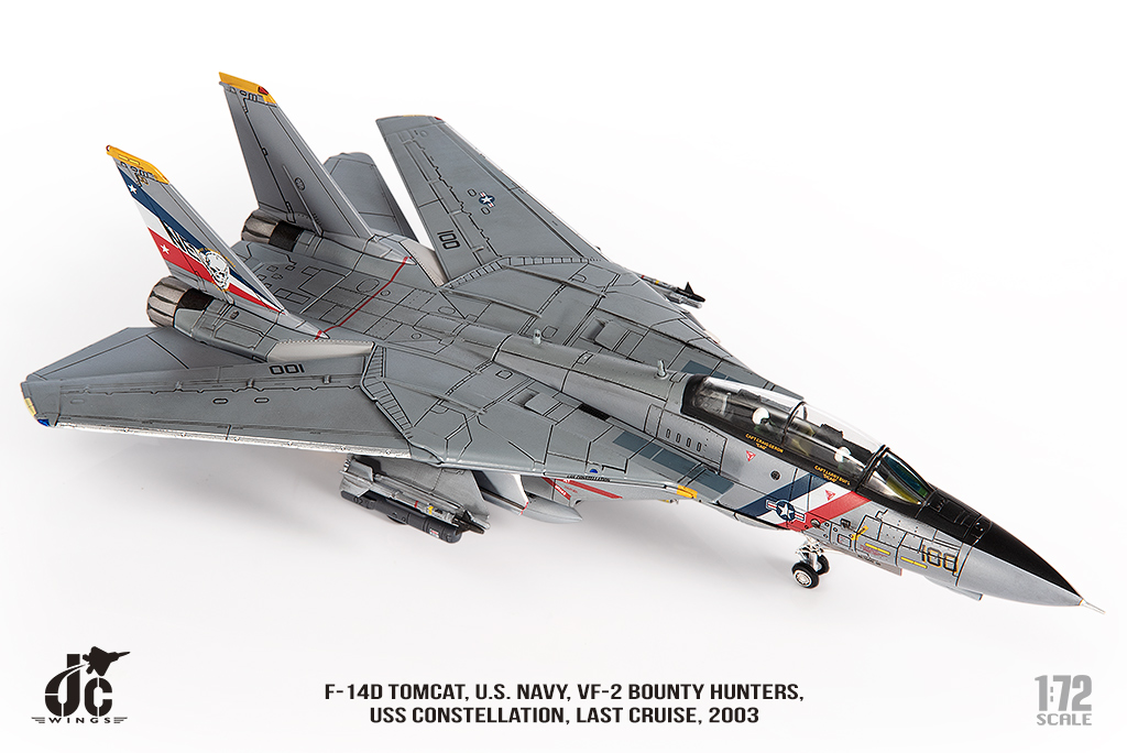 美國海軍F-14D雄貓式戰機 VF-2賞金獵人 JCW-72-F14-018
