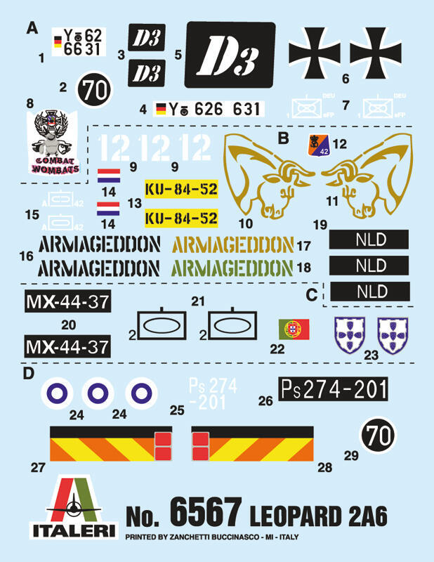 6567德國豹2A6 主力戰車1/35模型