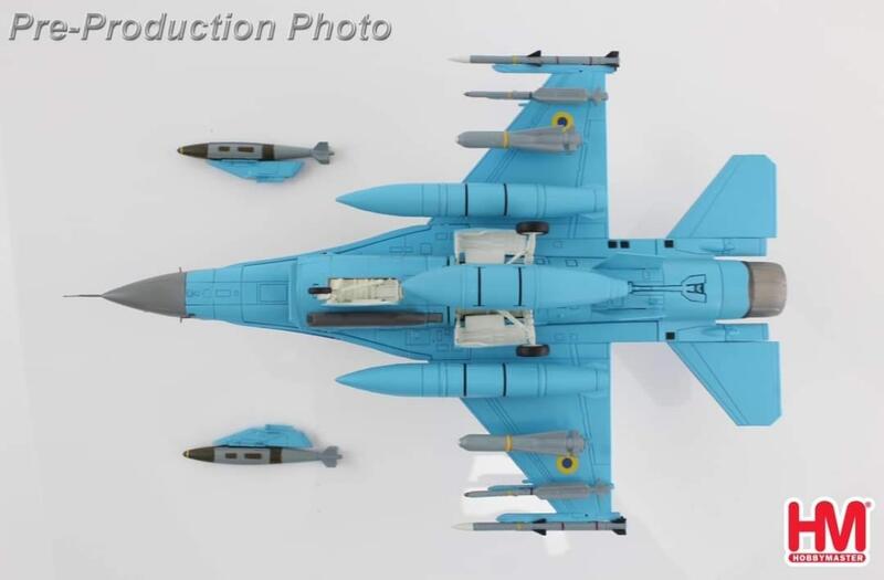 HA38028軍援烏克蘭F-16C #100數位迷彩1/72合金模型成品HM