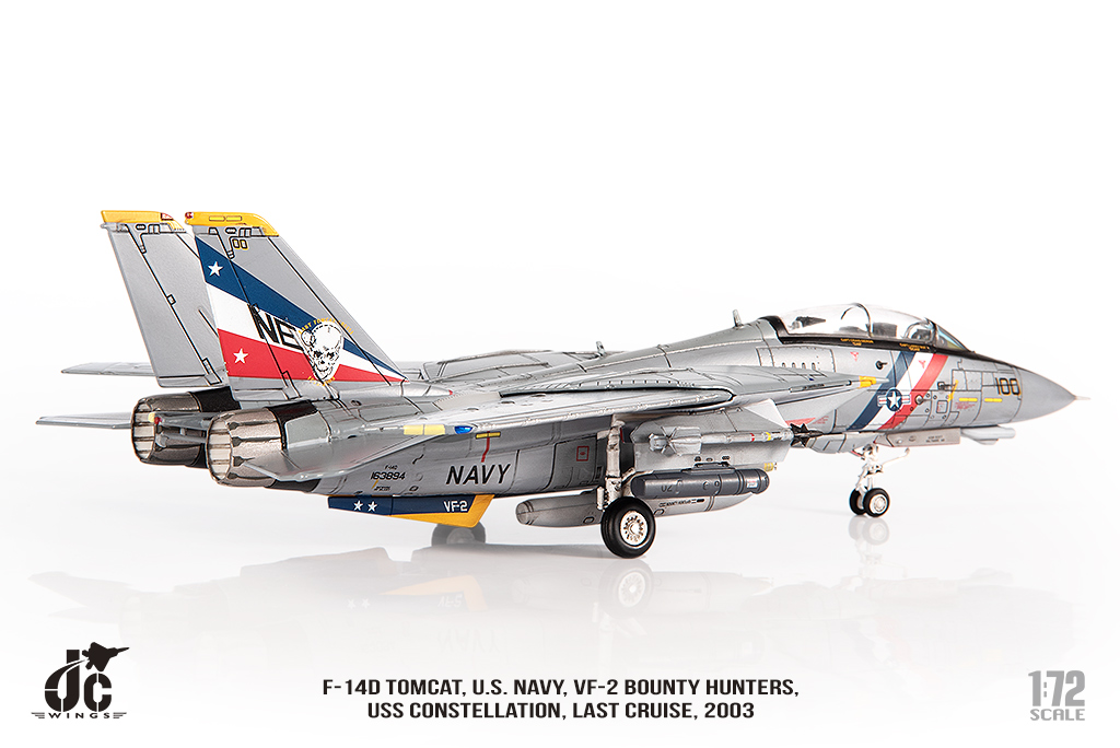 美國海軍F-14D雄貓式戰機 VF-2賞金獵人 JCW-72-F14-018