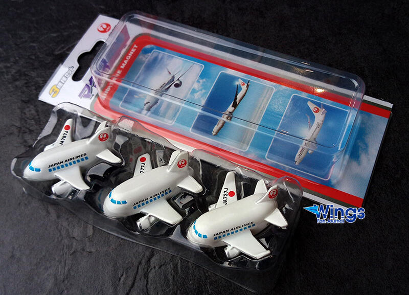 MZ604日本航空JAL客機磁鐵3入套組