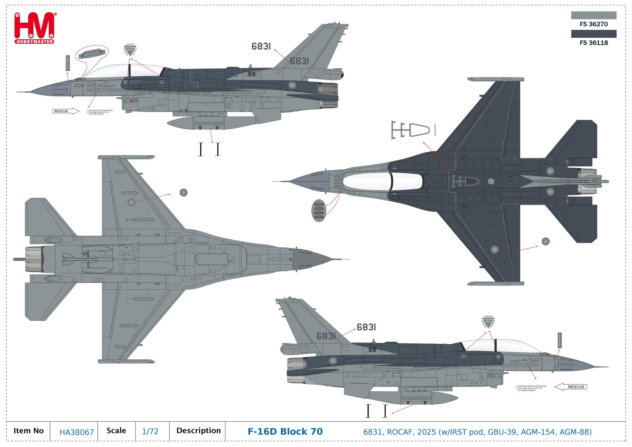 HA68067國軍F-16D