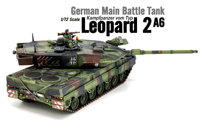 德國LEOPARD豹2A6坦克(北約三色迷彩)12173PA