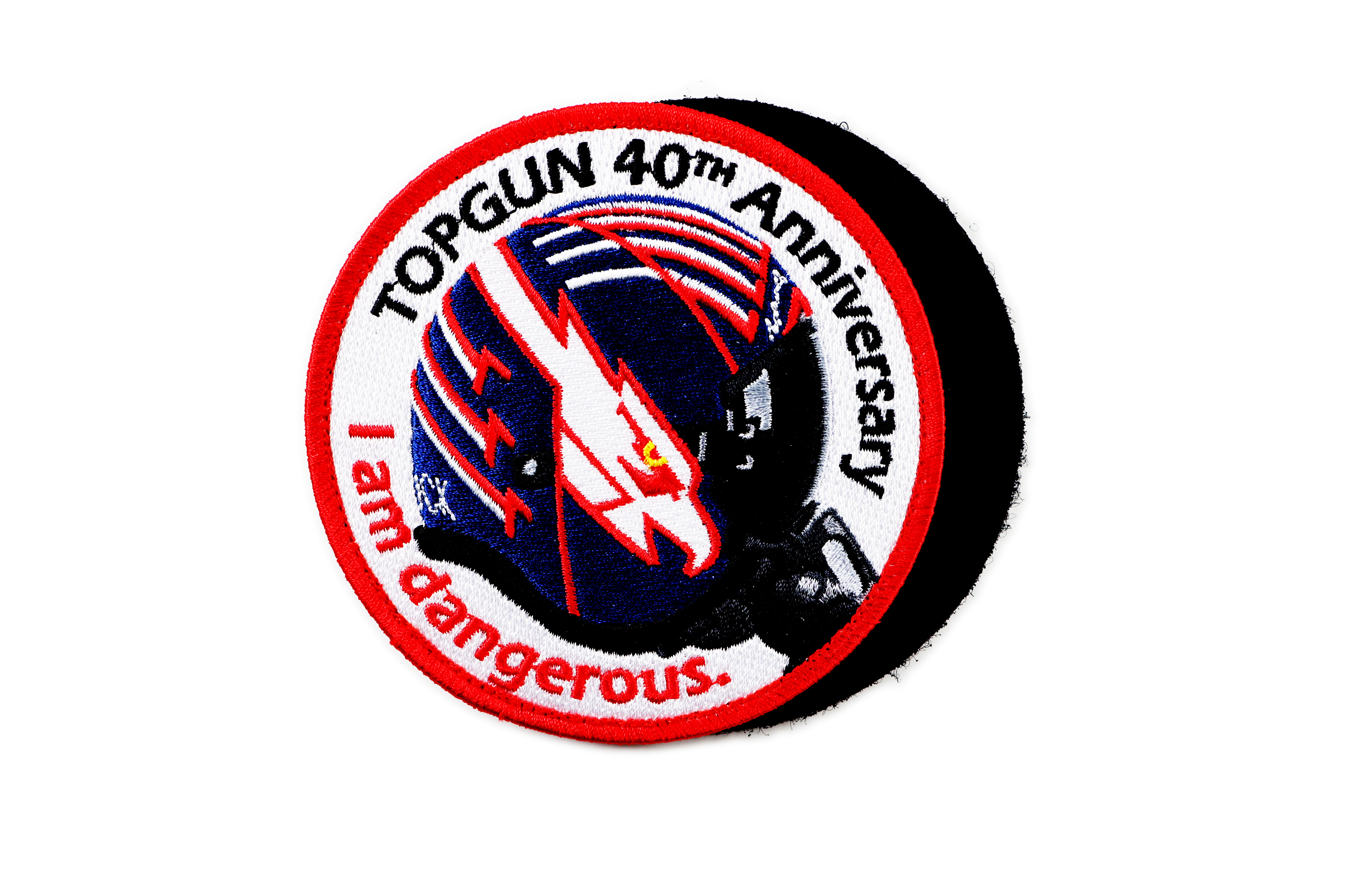 PTG0039捍衛戰士TOPGUN 40周年 I am dangerous(紅邊)(魔鬼氈)