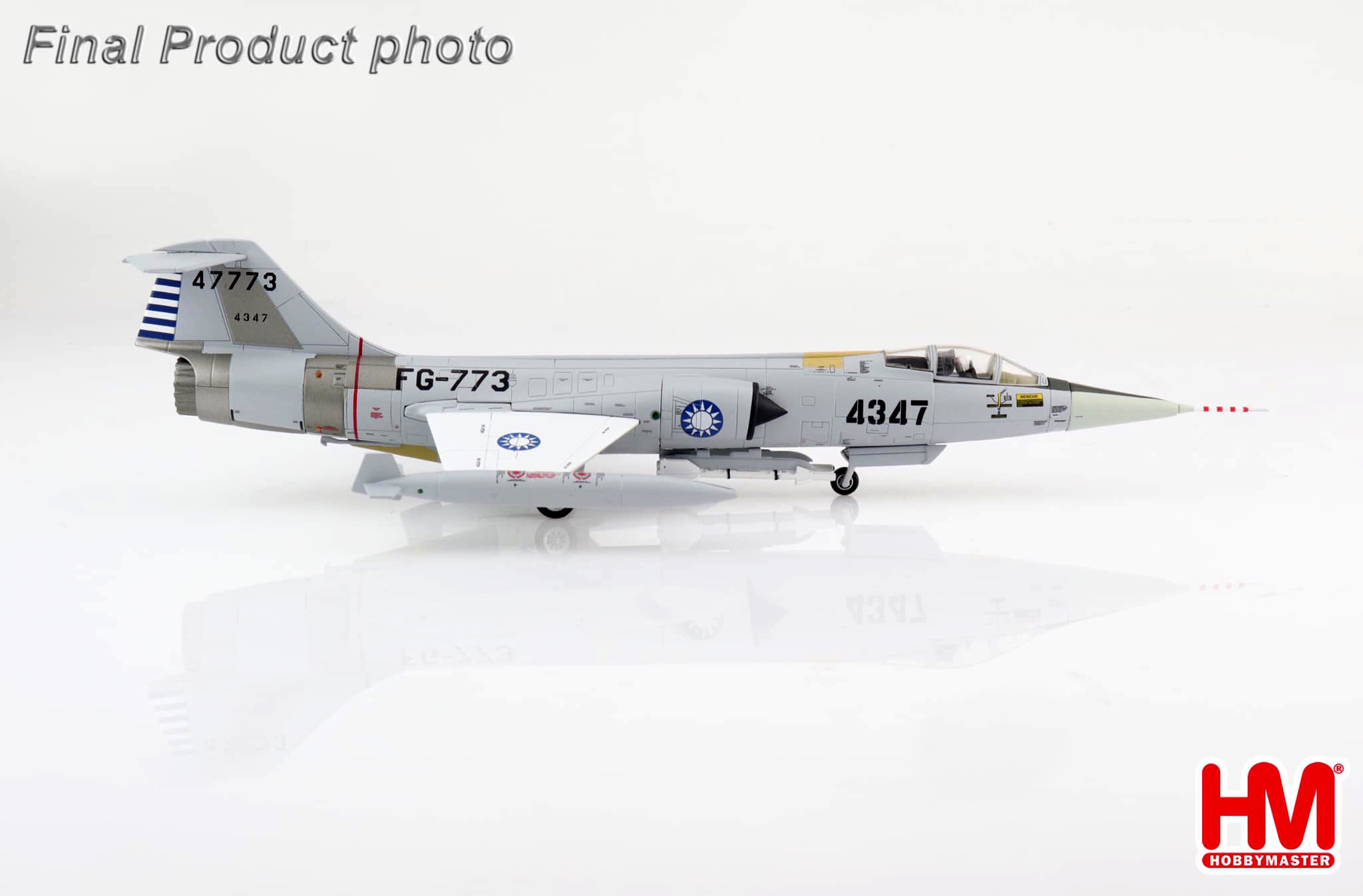 HA1072空軍113空戰英雄F-104G第8中隊胡世霖座機4347模型