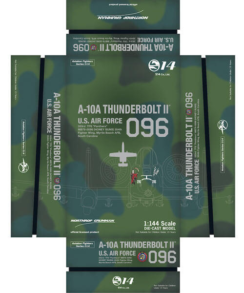 A-10A Thunderbolt II #096 S14合金模型1/144成品