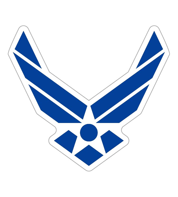 ST0042美國空軍軍徽塑膠貼紙