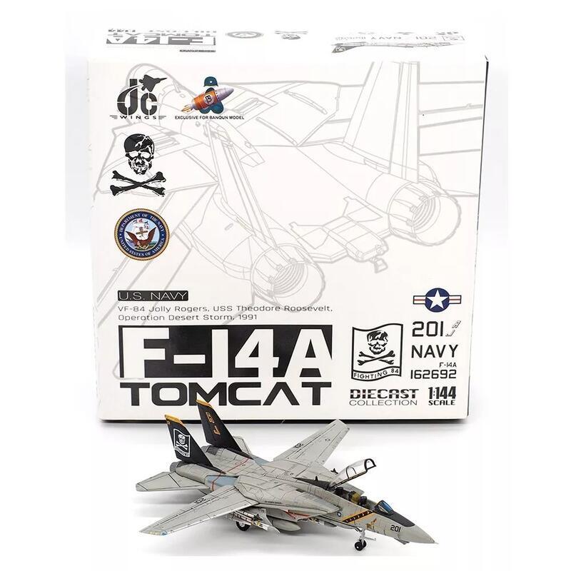 JCW-144-F14-008美國海軍VF-103海盜旗 F-14A雄貓式戰機模型1/144成品模型