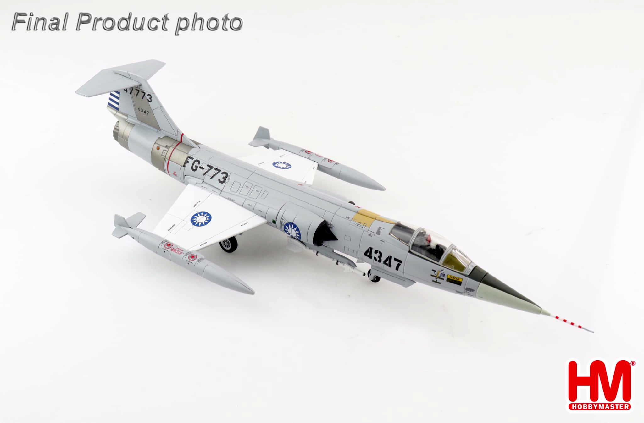 HA1072空軍113空戰英雄F-104G第8中隊胡世霖座機4347模型