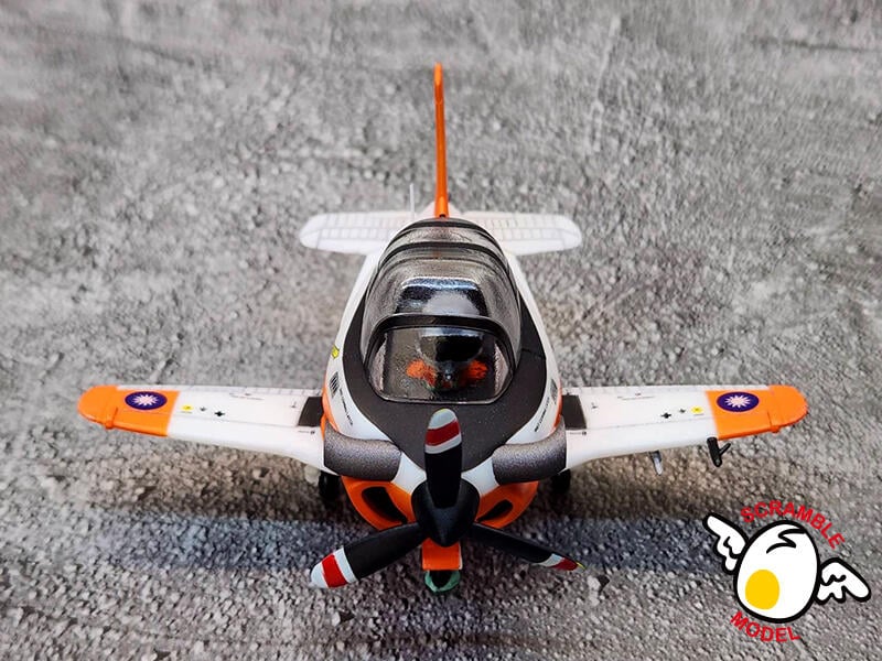 空軍官校T-34C初級教練機樹脂Q版蛋機模型材料包