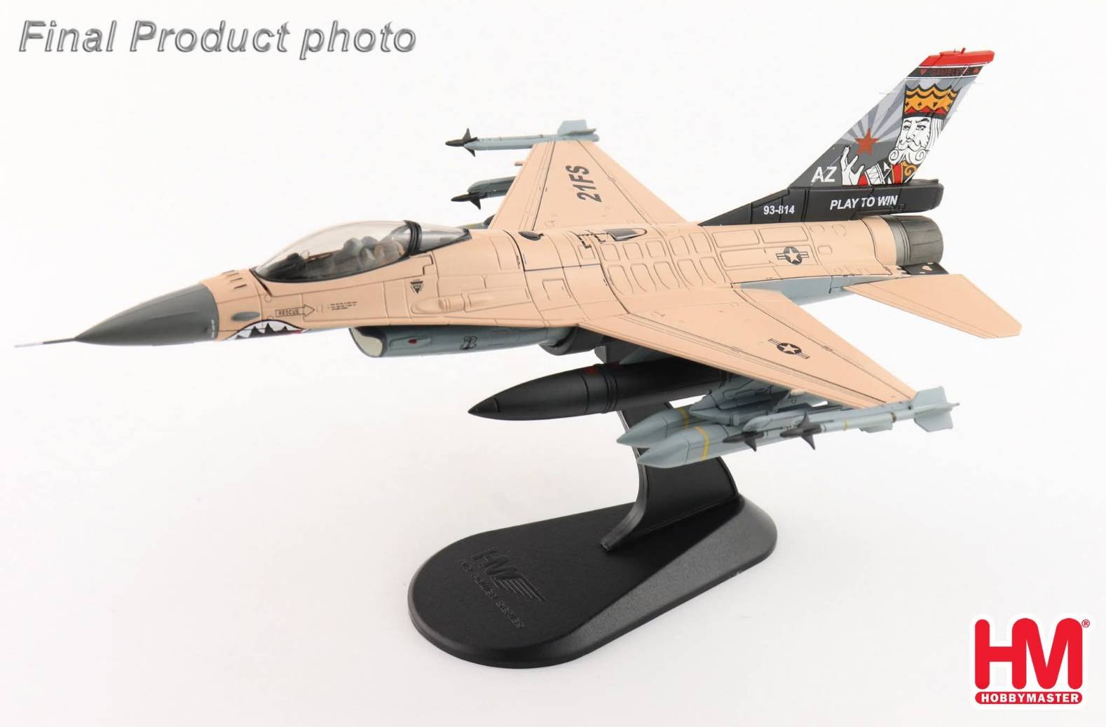 HA38070美國21隊F-16VPlay to Win彩繪機1/72模型