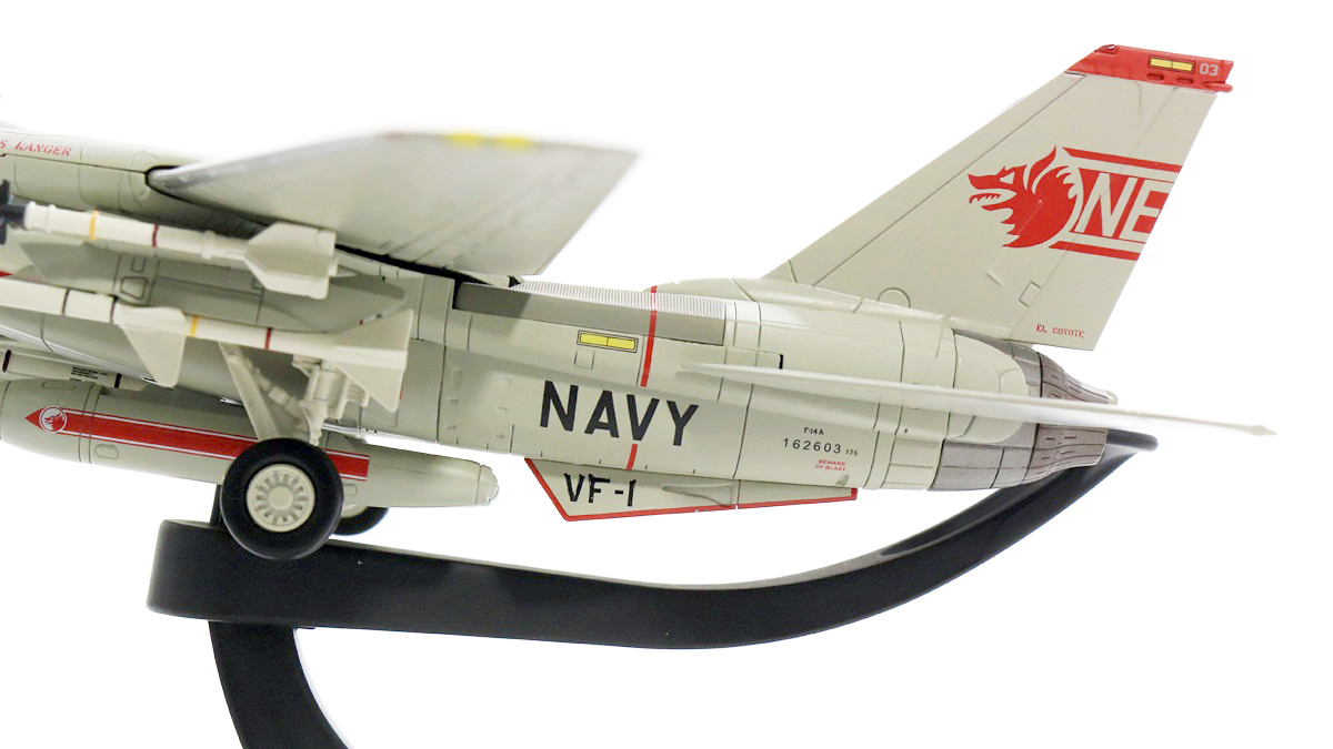 HA5224美軍F-14A雄貓戰鬥機VF-1狼群中隊Mi-8殺手合金模型