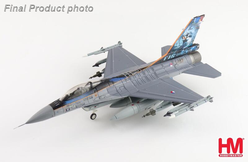 HA38054荷蘭F-16AM戰鬥機J-197,2024最後飛行紀念彩繪模型1/72成品HM