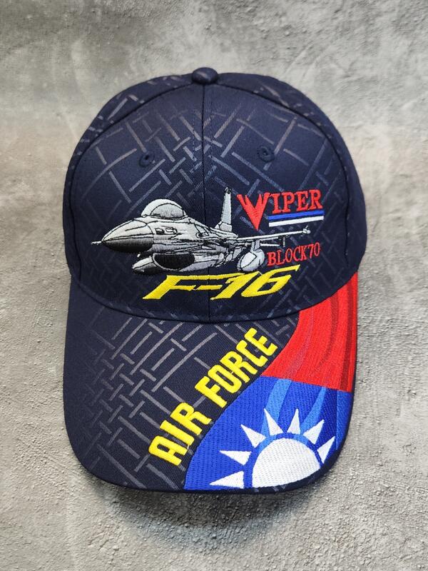 空軍F-16 VIPER戰鬥機國旗(深藍色)小帽