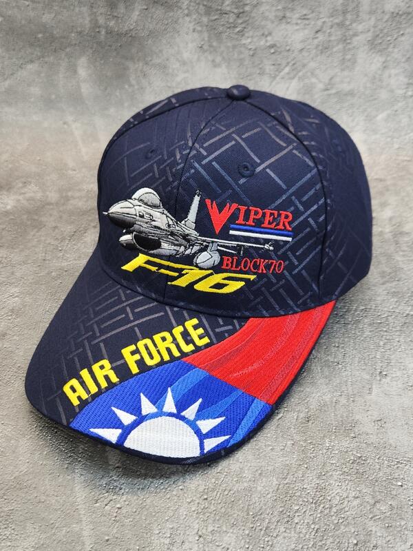 空軍F-16 VIPER戰鬥機國旗(深藍色)小帽
