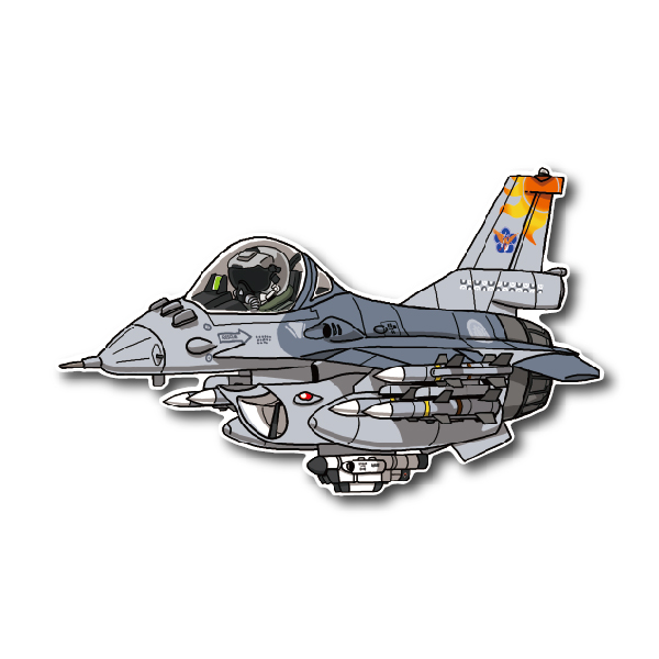 空軍F-16AM戰機單座*花蓮第五聯隊*太陽神AIM-120