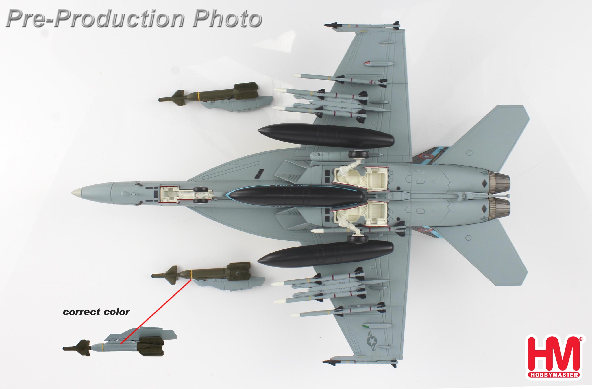 HA5129捍衛戰士TOP GUN單座F/A-18E戰鬥機模型
