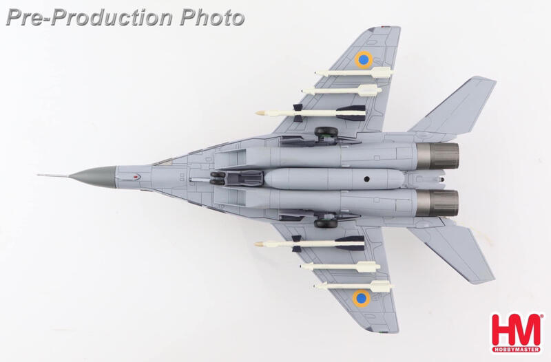 HA6518烏克蘭空軍MiG-29戰鬥機數位迷彩國徽彩繪模型