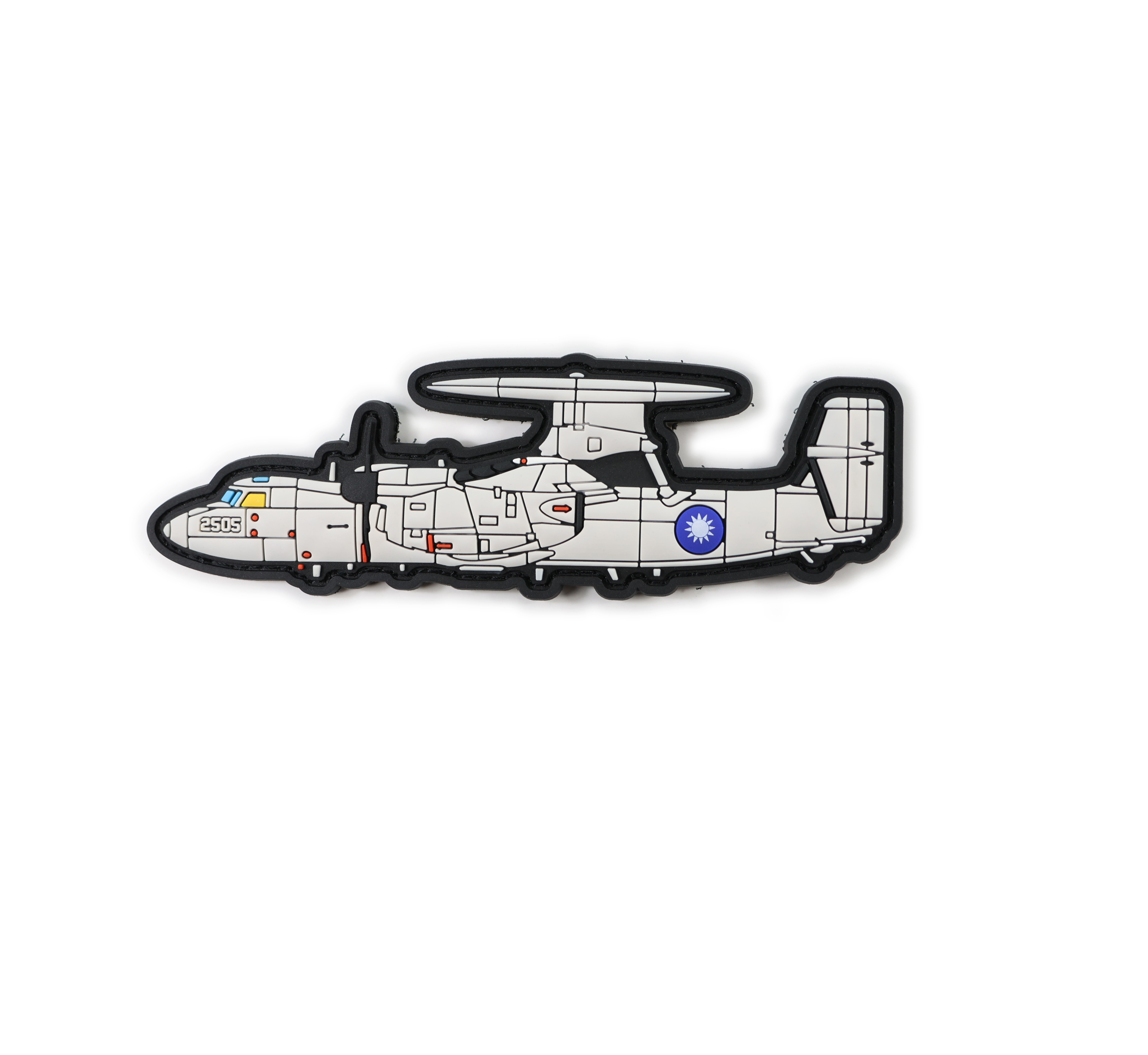 PVC0068空軍E-2C預警機機型PVC章(有魔鬼氈)
