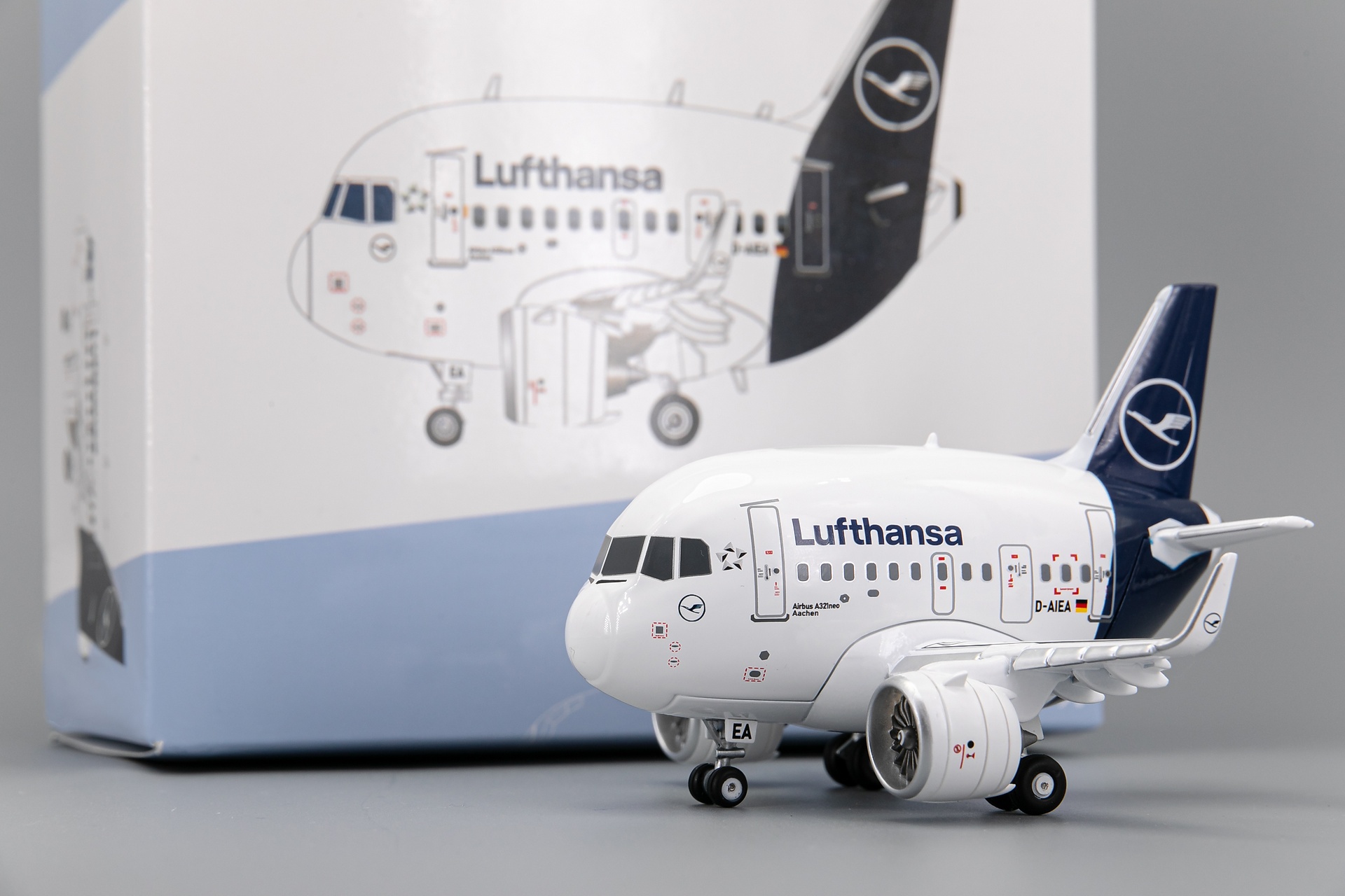 A321neo德國漢莎航空Q版合金成品模型