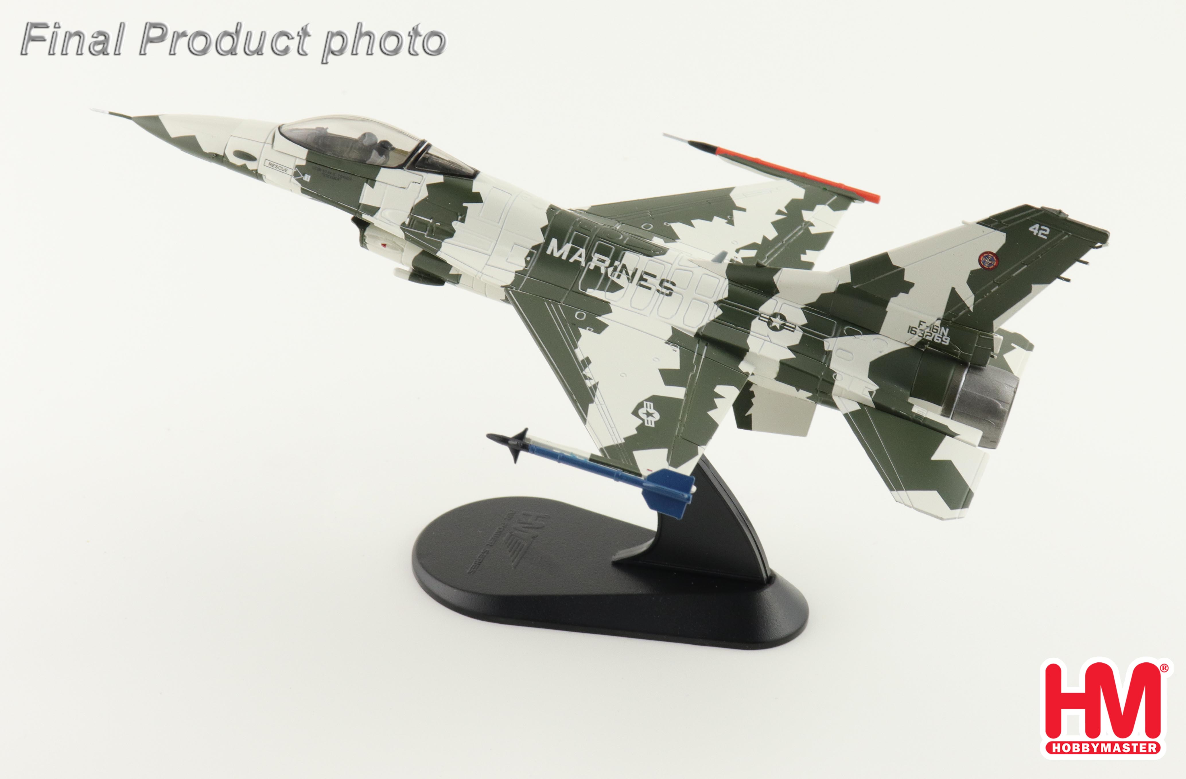 HA38063美國海軍武器學校F-16N假想敵中隊TOP GUN彩繪機合金成品1/72模型