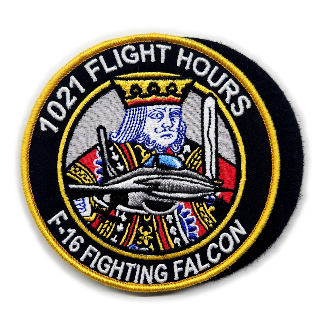 PA0006 美國空軍21隊1021小時F-16臂章(有魔鬼氈)