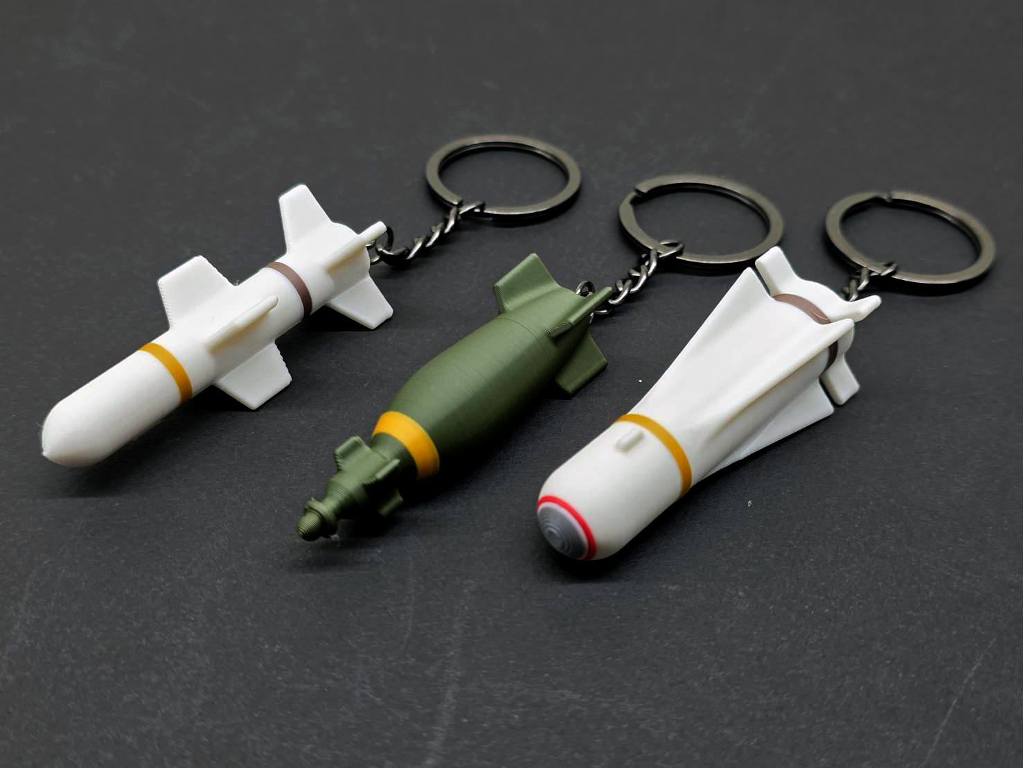 K0080鋪路二式GBU-10雷射導引炸彈3D列印鑰匙圈