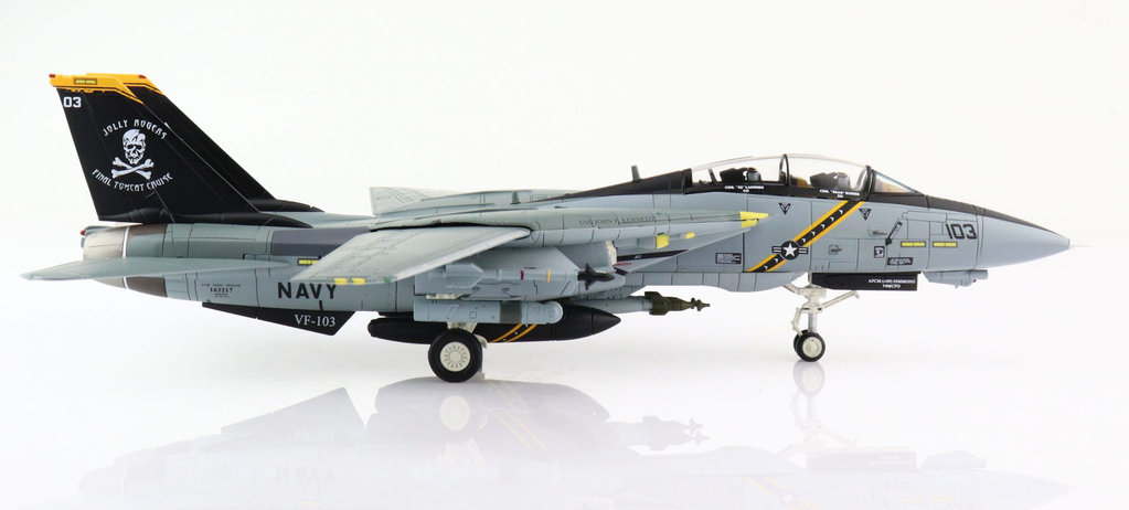 HA5239海盜旗VF-103美國海軍F-14B TOMCAT戰機模型