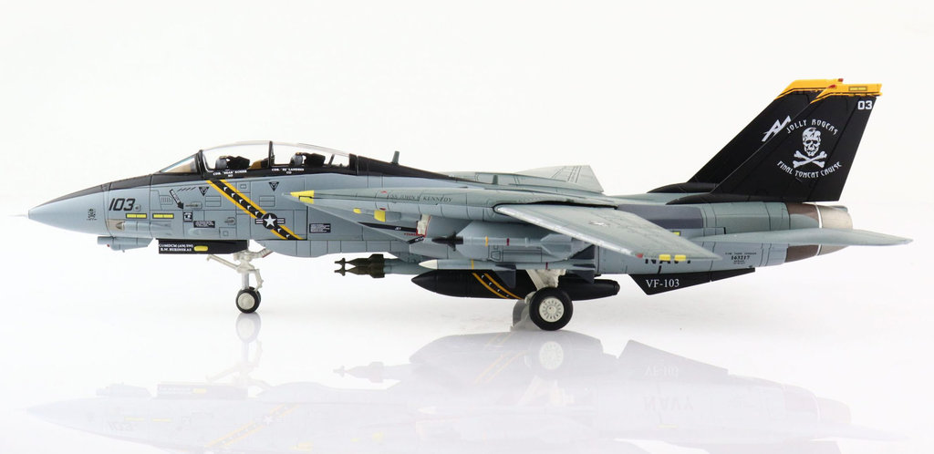 HA5239海盜旗VF-103美國海軍F-14B TOMCAT戰機模型