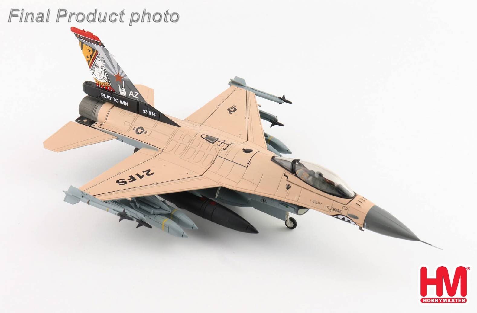HA38070美國21隊F-16VPlay to Win彩繪機1/72模型