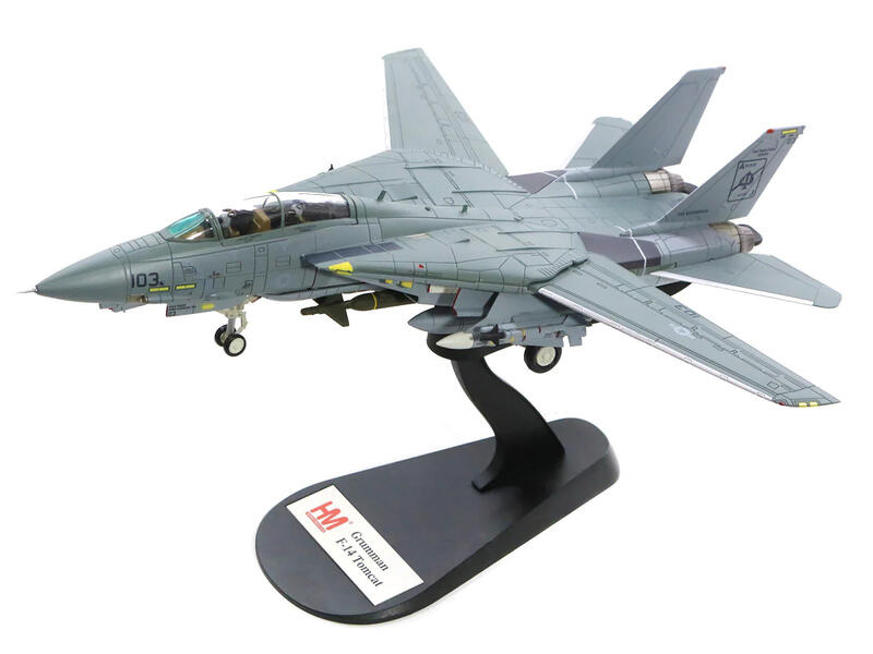 HA5218 F-14A雄貓美國海軍VF-41黑王牌”搭載企業號航空母艦最後航行模型