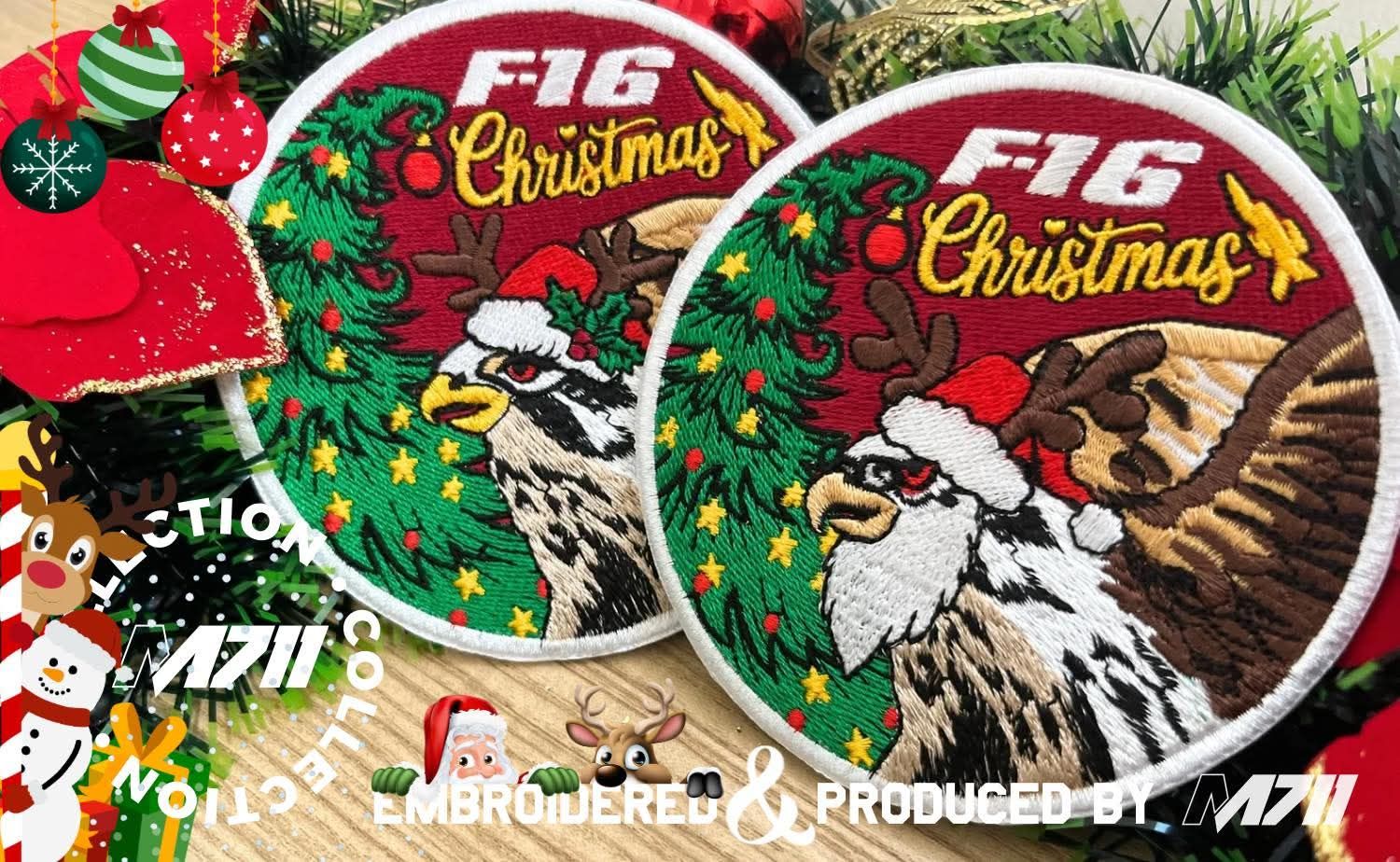 PT0018聖誕老公公&老婆婆F-16套章