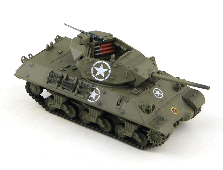 HG3424 美軍M10狼獾反坦克殲擊車Tank Destroyer第601營坦克模型
